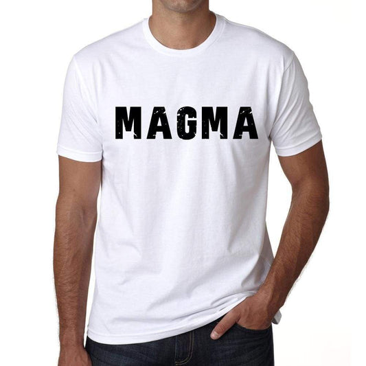 Mens Tee Shirt Vintage T Shirt Magma X-Small White - White / Xs - Casual