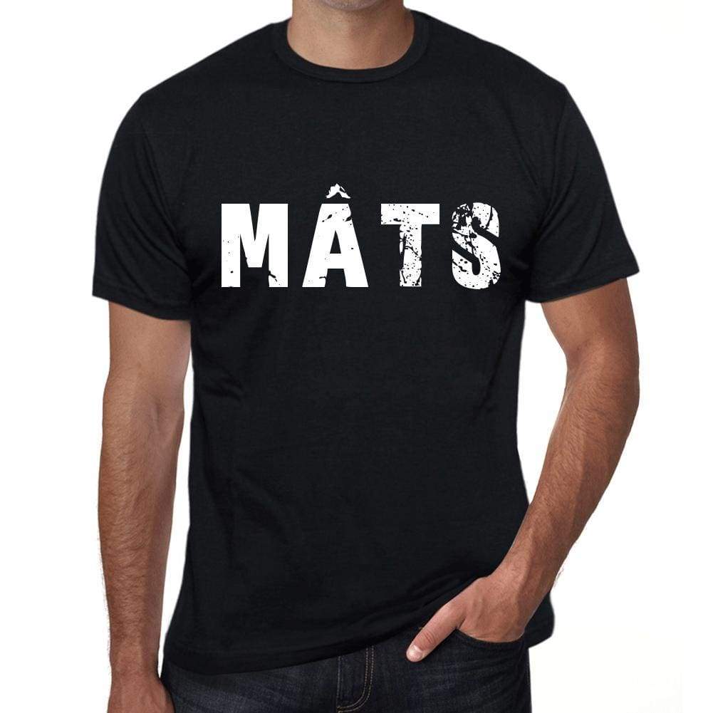 Mens Tee Shirt Vintage T Shirt Mâts X-Small Black 00557 - Black / Xs - Casual