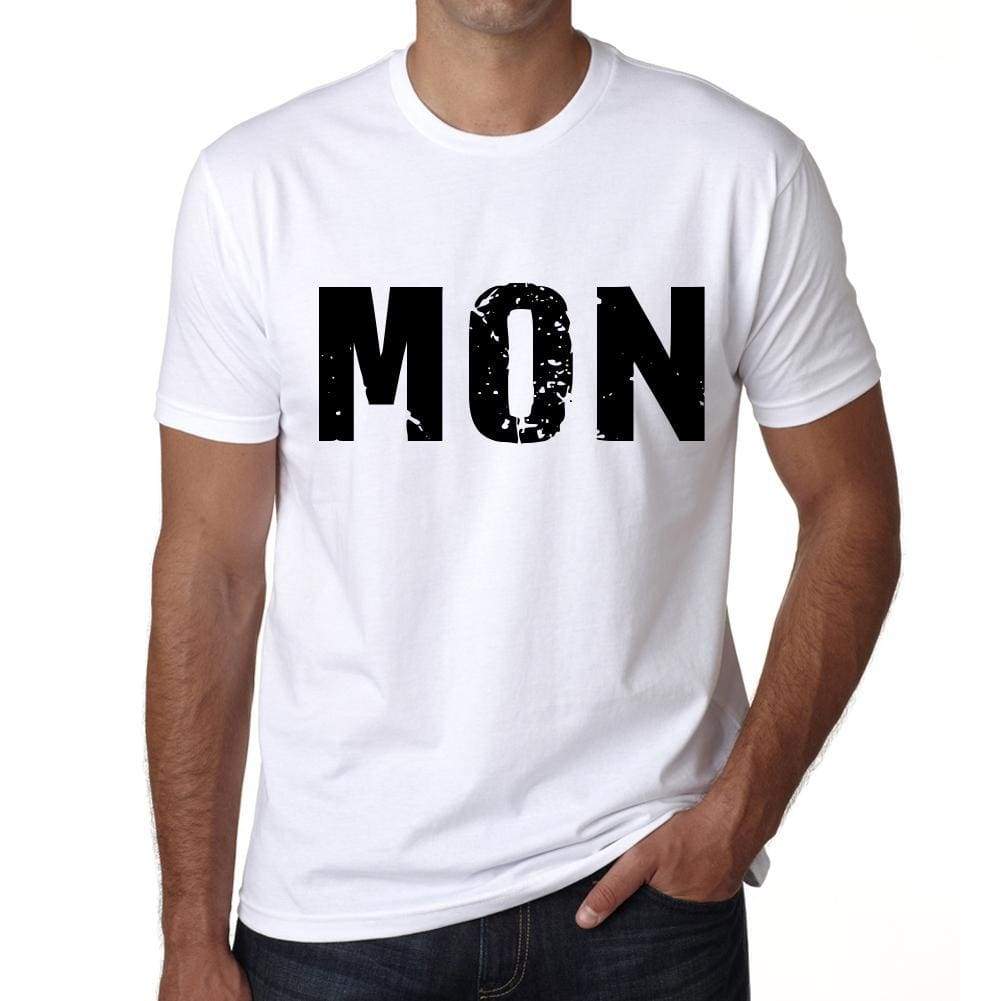 Mens Tee Shirt Vintage T Shirt Mon X-Small White 00559 - White / Xs - Casual