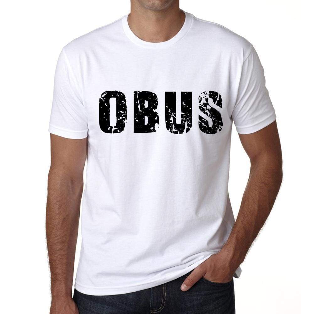 Mens Tee Shirt Vintage T Shirt Obus X-Small White 00560 - White / Xs - Casual