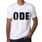 Mens Tee Shirt Vintage T Shirt Ode X-Small White 00559 - White / Xs - Casual