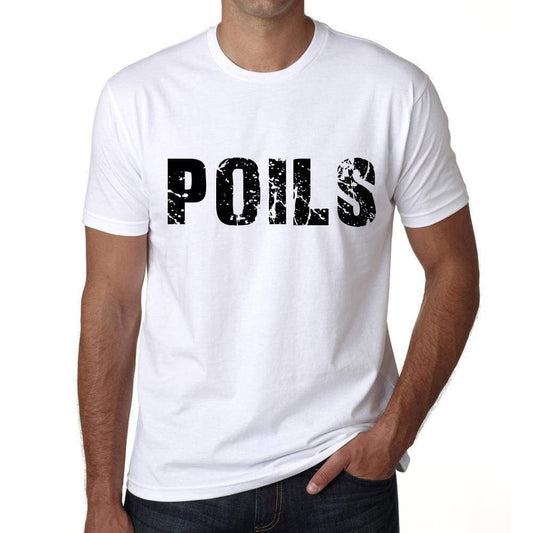 Mens Tee Shirt Vintage T Shirt Poils X-Small White - White / Xs - Casual