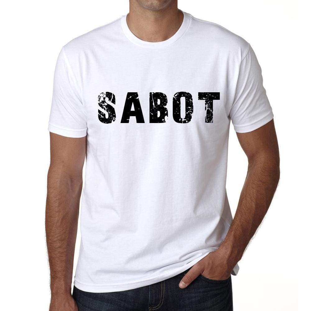 Mens Tee Shirt Vintage T Shirt Sabot X-Small White - White / Xs - Casual