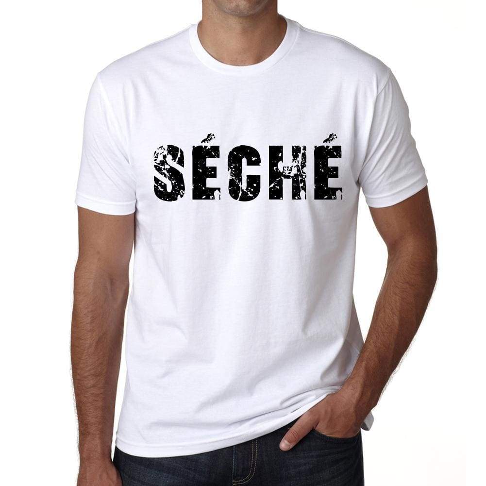 Mens Tee Shirt Vintage T Shirt Séché X-Small White - White / Xs - Casual
