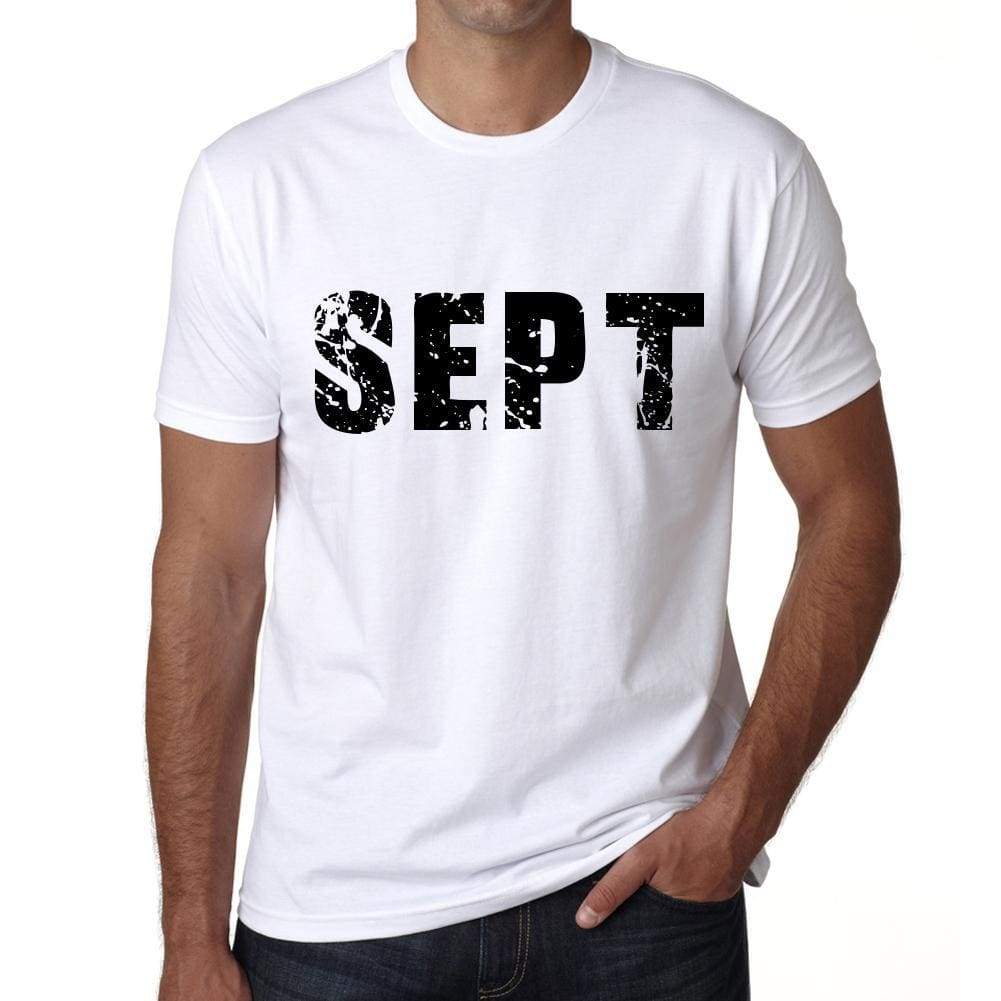 Mens Tee Shirt Vintage T Shirt Sept X-Small White 00560 - White / Xs - Casual