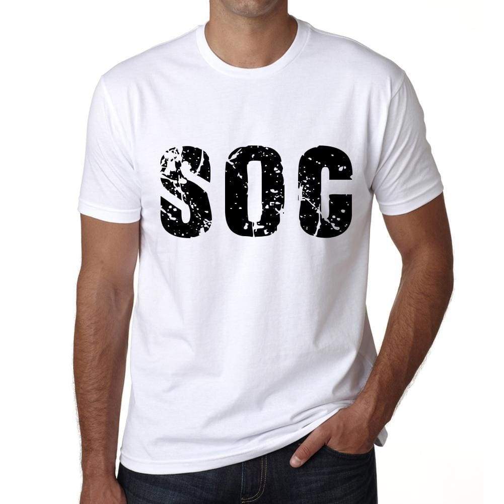 Mens Tee Shirt Vintage T Shirt Soc X-Small White 00559 - White / Xs - Casual