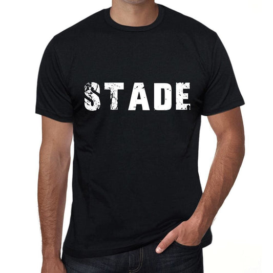 Mens Tee Shirt Vintage T Shirt Stade X-Small Black 00558 - Black / Xs - Casual