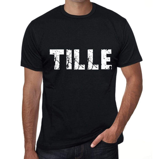 Mens Tee Shirt Vintage T Shirt Tille X-Small Black 00558 - Black / Xs - Casual