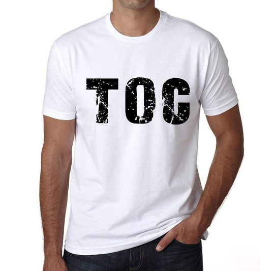 Mens Tee Shirt Vintage T Shirt Toc X-Small White 00559 - White / Xs - Casual