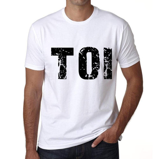 Mens Tee Shirt Vintage T Shirt Toi X-Small White 00559 - White / Xs - Casual