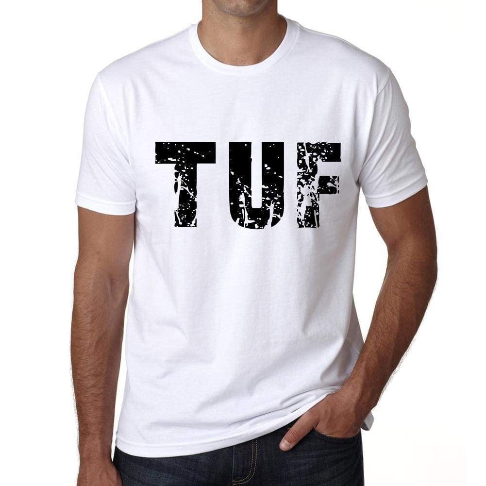 Mens Tee Shirt Vintage T Shirt Tuf X-Small White 00559 - White / Xs - Casual