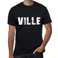 Mens Tee Shirt Vintage T Shirt Ville X-Small Black 00558 - Black / Xs - Casual