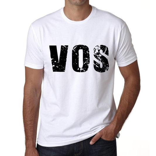 Mens Tee Shirt Vintage T Shirt Vos X-Small White 00559 - White / Xs - Casual