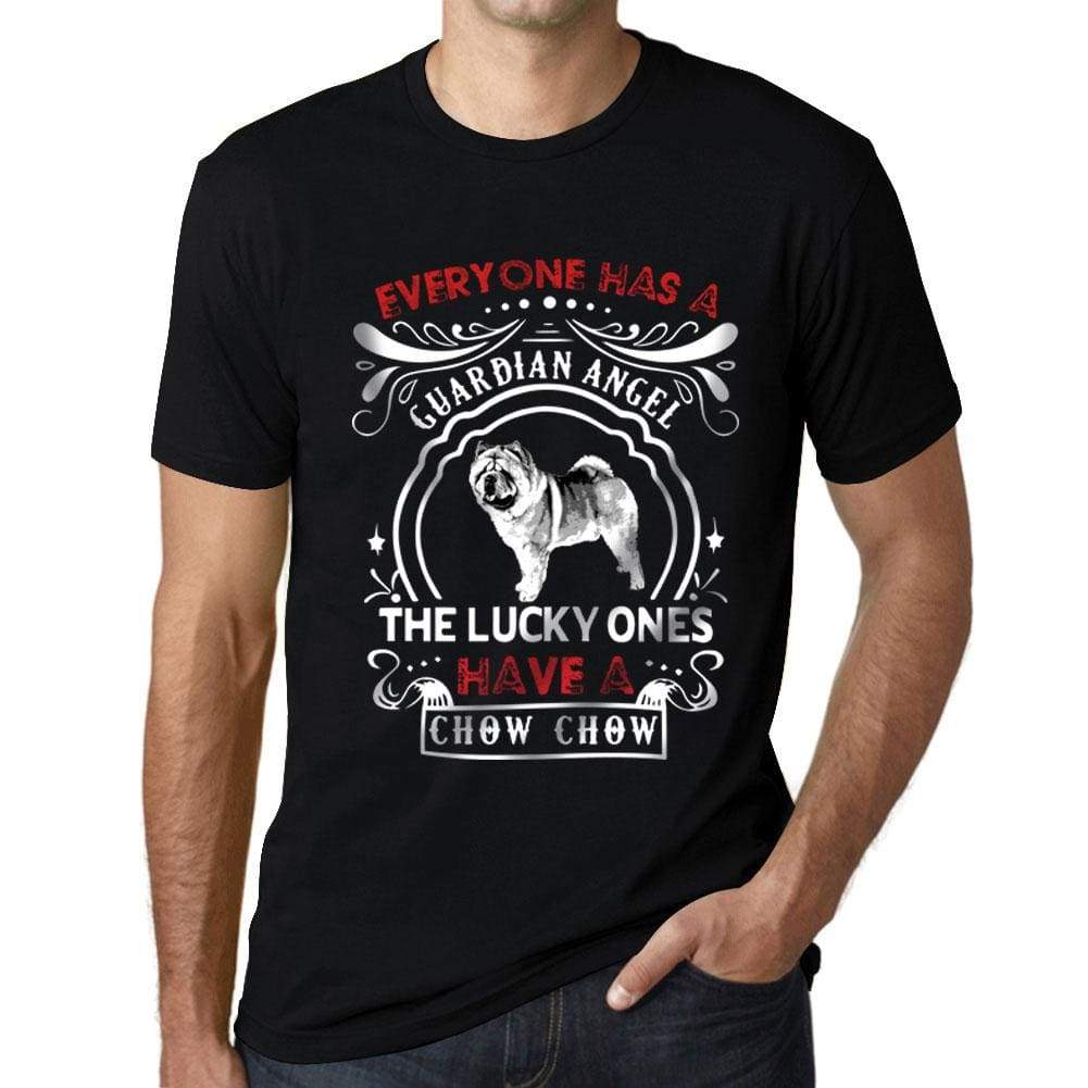 Mens Vintage Tee Shirt Graphic T Shirt Chow-Chow Dog Deep Black - Deep Black / Xs / Cotton - T-Shirt