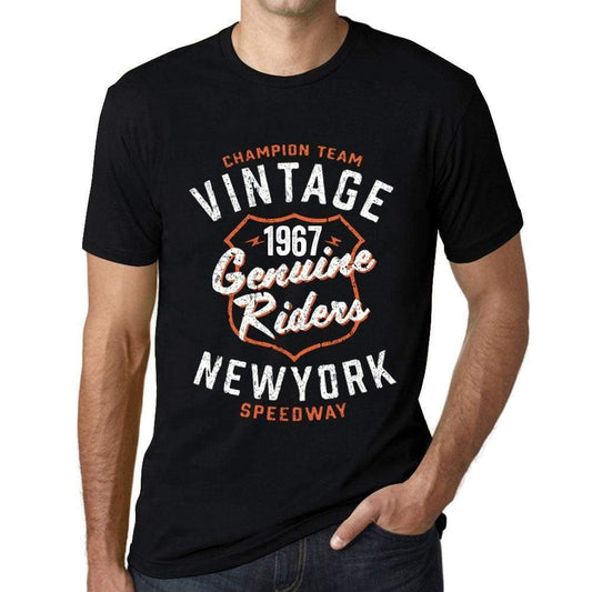 Mens Vintage Tee Shirt Graphic T Shirt Genuine Riders 1967 Deep Black - Deep Black / Xs / Cotton - T-Shirt