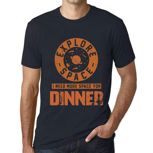 Mens Vintage Tee Shirt Graphic T Shirt I Need More Space For Dinner Navy - Navy / Xs / Cotton - T-Shirt