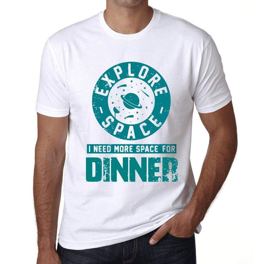 Mens Vintage Tee Shirt Graphic T Shirt I Need More Space For Dinner White - White / Xs / Cotton - T-Shirt