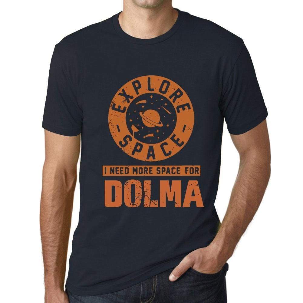 Mens Vintage Tee Shirt Graphic T Shirt I Need More Space For Dolma Navy - Navy / Xs / Cotton - T-Shirt