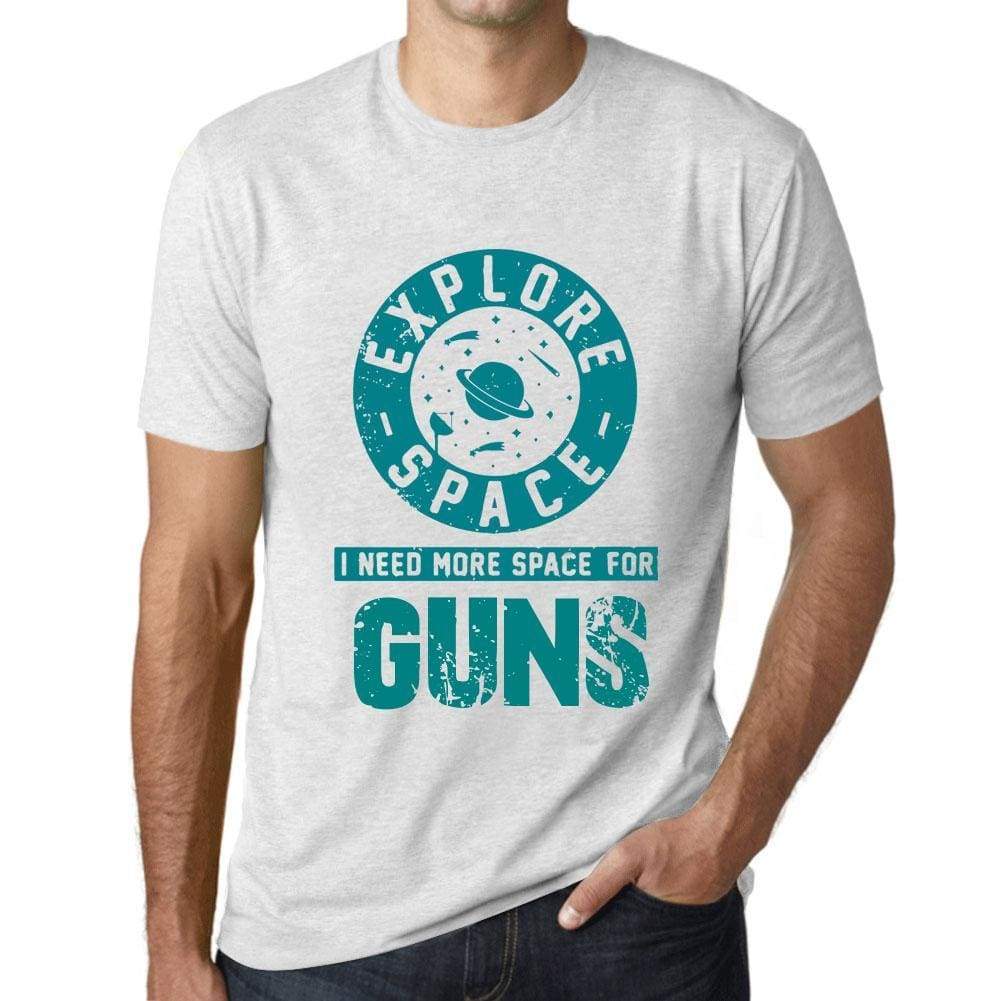 Mens Vintage Tee Shirt Graphic T Shirt I Need More Space For Guns Vintage White - Vintage White / Xs / Cotton - T-Shirt
