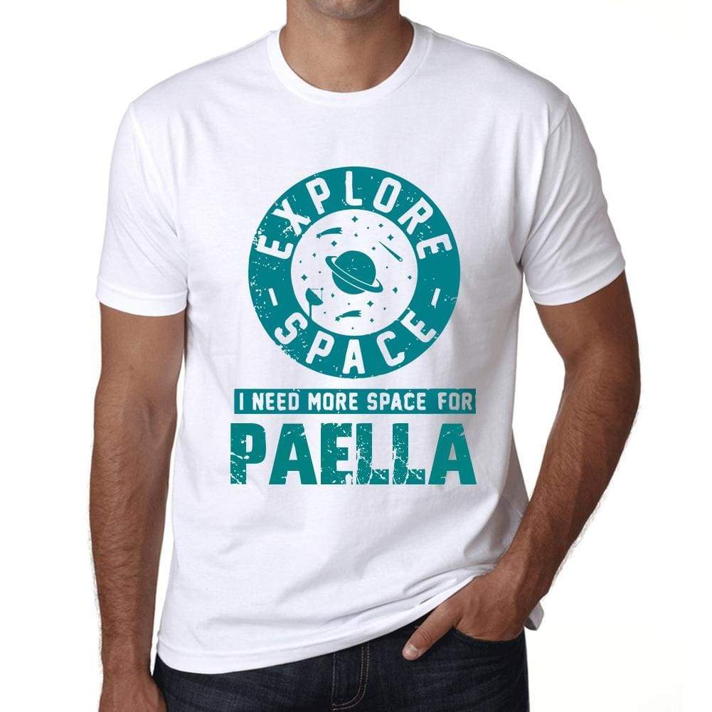 Mens Vintage Tee Shirt Graphic T Shirt I Need More Space For Paella White - White / Xs / Cotton - T-Shirt