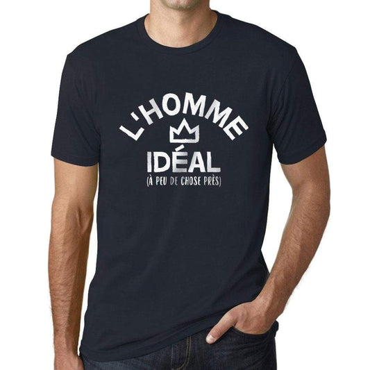 Mens Vintage Tee Shirt Graphic T Shirt Lhomme Ideal French Navy - French Navy / Xs / Cotton - T-Shirt