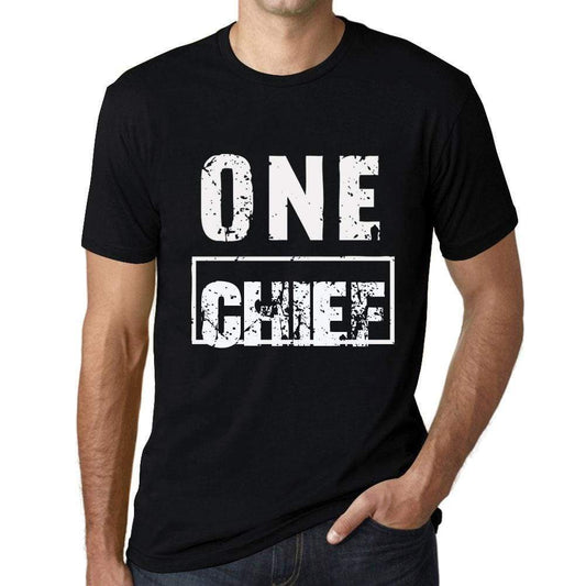 Men’s Vintage Tee Shirt <span>Graphic</span> T shirt One CHIEF Deep Black - ULTRABASIC