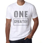 Men’s Vintage Tee Shirt <span>Graphic</span> T shirt One CREATOR White - ULTRABASIC
