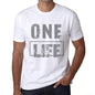 Mens Vintage Tee Shirt Graphic T Shirt One Life White - White / Xs / Cotton - T-Shirt