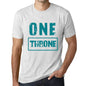 Mens Vintage Tee Shirt Graphic T Shirt One Throne Vintage White - Vintage White / Xs / Cotton - T-Shirt