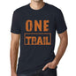 Mens Vintage Tee Shirt Graphic T Shirt One Trail Navy - Navy / Xs / Cotton - T-Shirt
