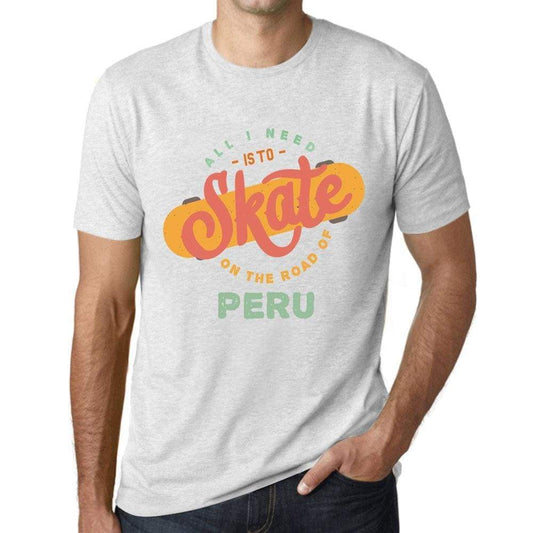 Mens Vintage Tee Shirt Graphic T Shirt Peru Vintage White - Vintage White / Xs / Cotton - T-Shirt