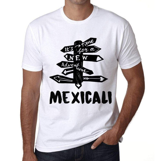 Mens Vintage Tee Shirt Graphic T Shirt Time For New Advantures Mexicali White - White / Xs / Cotton - T-Shirt