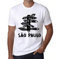 Mens Vintage Tee Shirt Graphic T Shirt Time For New Advantures São Paulo White - White / Xs / Cotton - T-Shirt