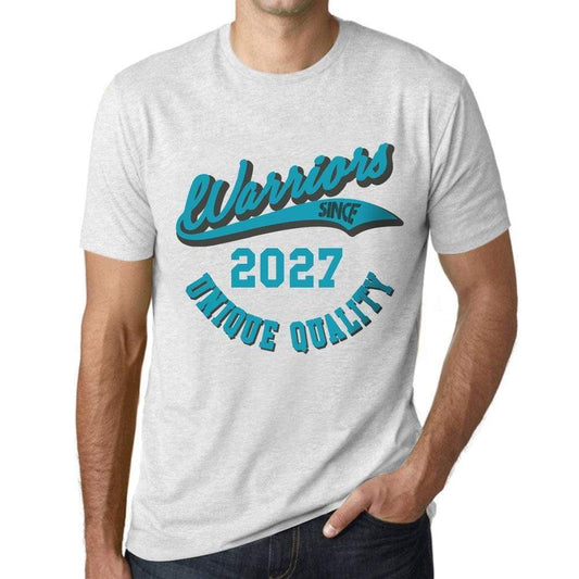 Mens Vintage Tee Shirt Graphic T Shirt Warriors Since 2027 Vintage White - Vintage White / Xs / Cotton - T-Shirt