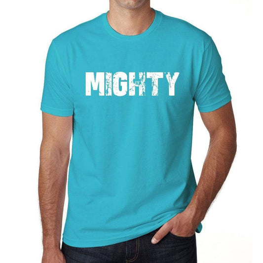 Mighty Mens Short Sleeve Round Neck T-Shirt 00020 - Blue / S - Casual