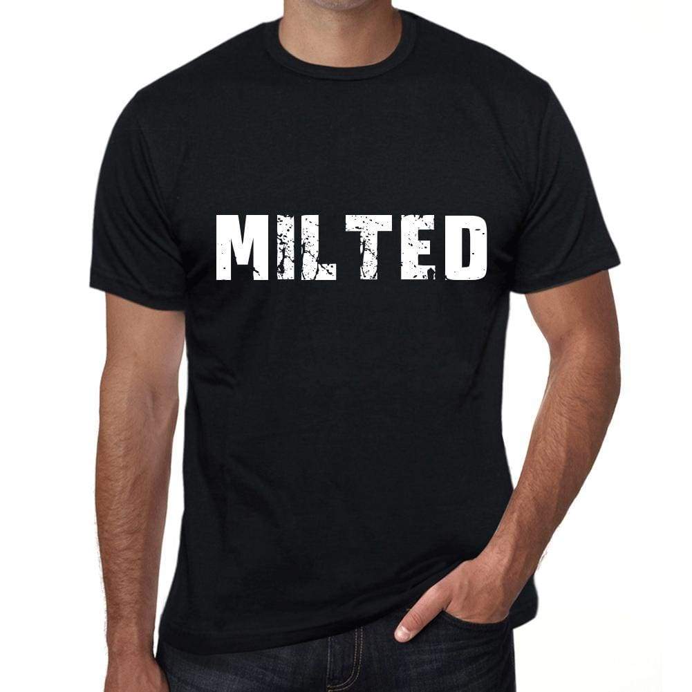 Milted Mens Vintage T Shirt Black Birthday Gift 00554 - Black / Xs - Casual