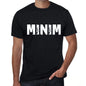 Minim Mens Retro T Shirt Black Birthday Gift 00553 - Black / Xs - Casual