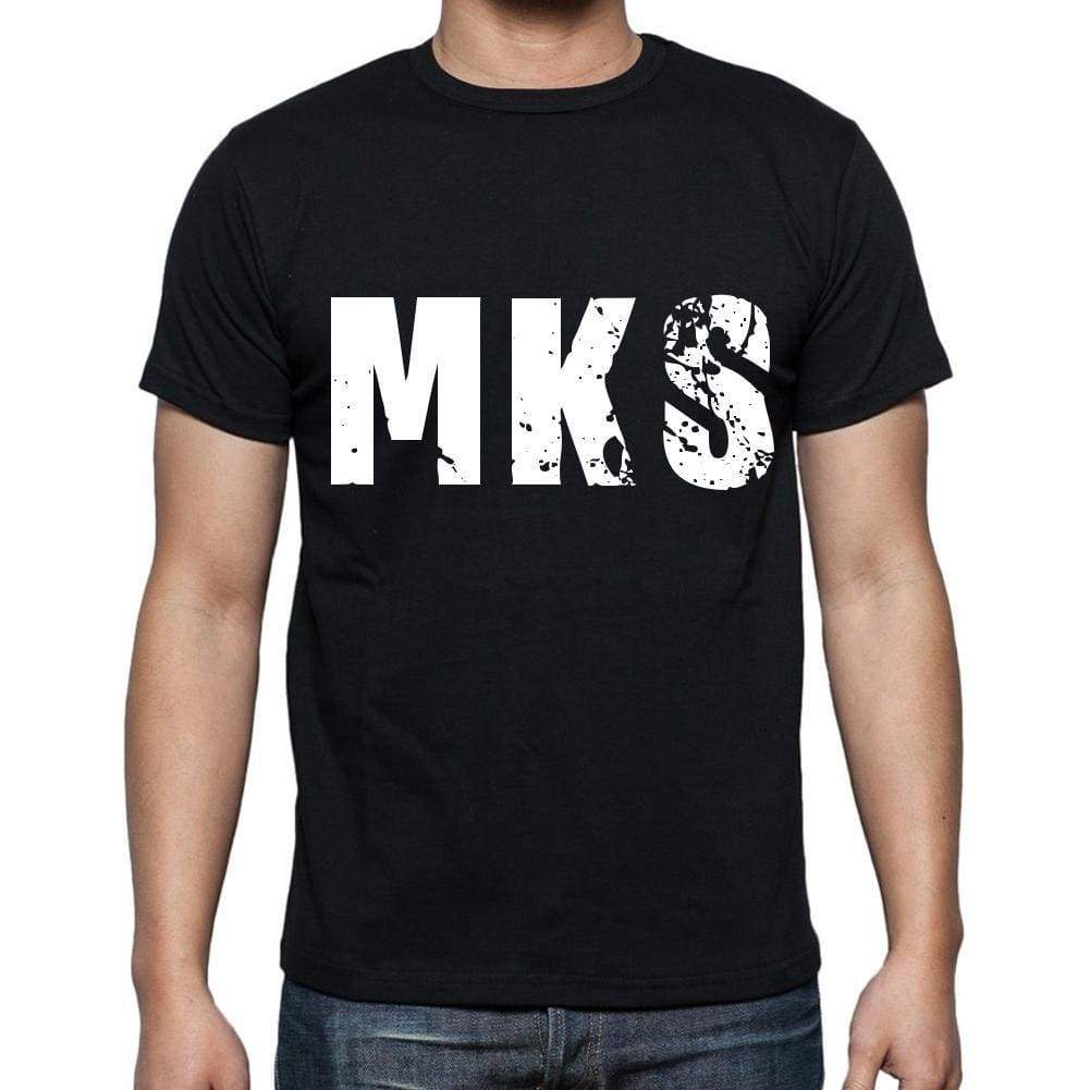 Mks Men T Shirts Short Sleeve T Shirts Men Tee Shirts For Men Cotton Black 3 Letters - Casual
