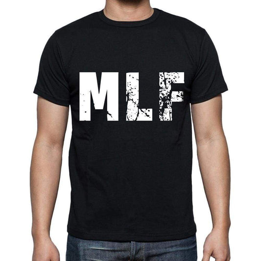 Mlf Men T Shirts Short Sleeve T Shirts Men Tee Shirts For Men Cotton Black 3 Letters - Casual