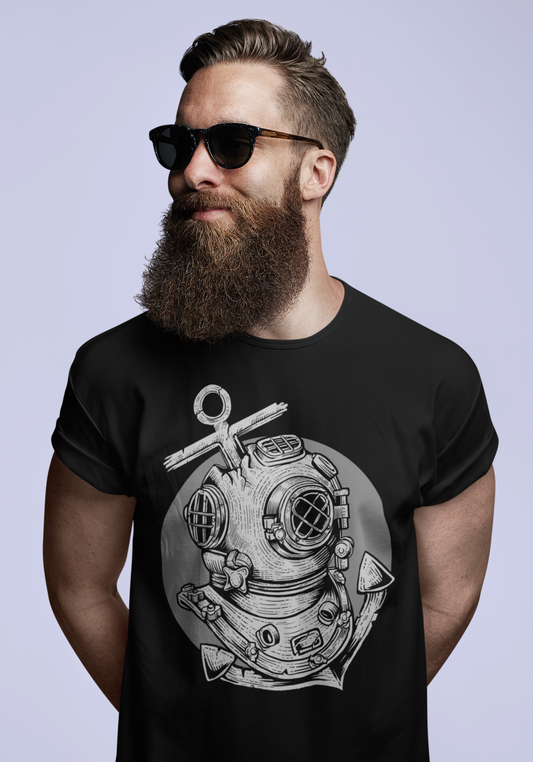 ULTRABASIC T-shirt graphique pour hommes Deep Sea - Iron Suit - Chemise drôle pour hommes