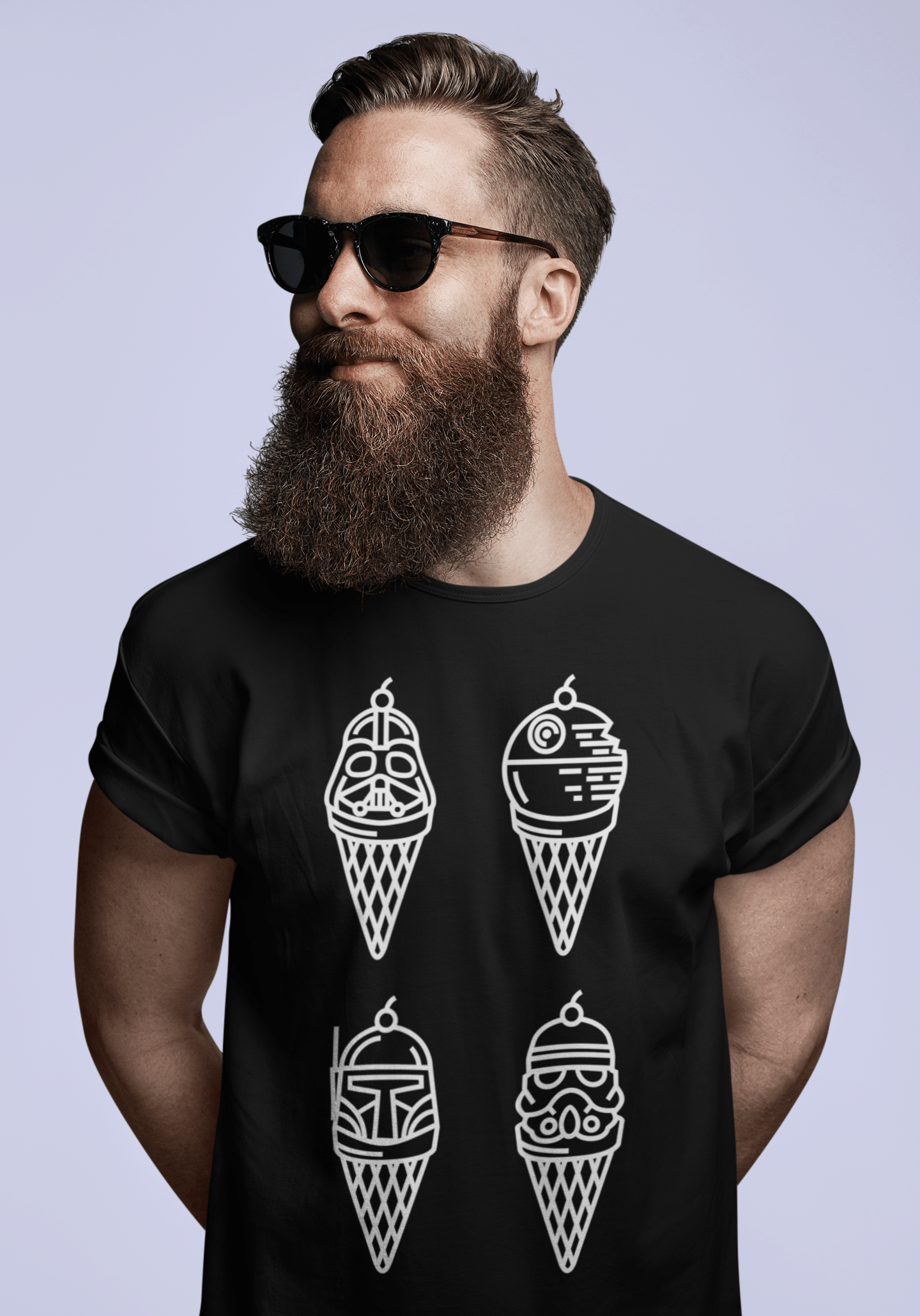 T-shirt ULTRABASIC pour hommes Dark Ice Cream - Chemise drôle classique pour les cinéphiles