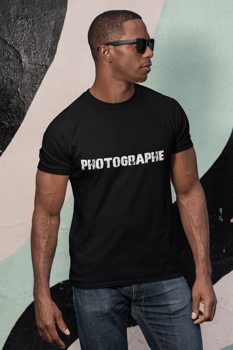 photographe French Dictionary Homme manches courtes Col rond