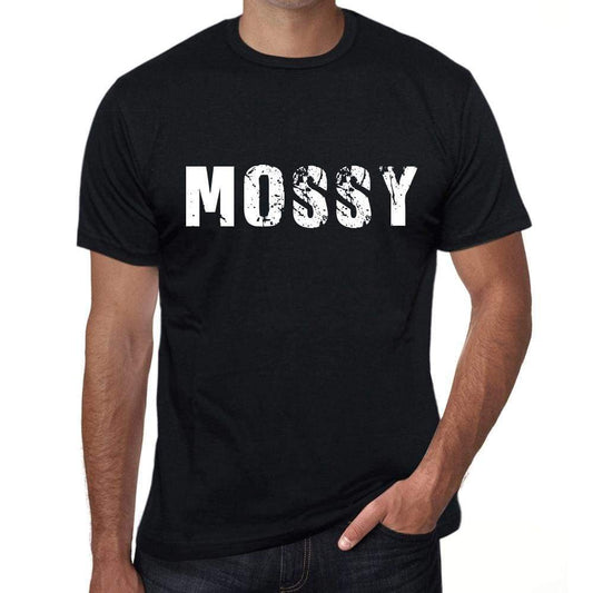 Mossy Mens Retro T Shirt Black Birthday Gift 00553 - Black / Xs - Casual