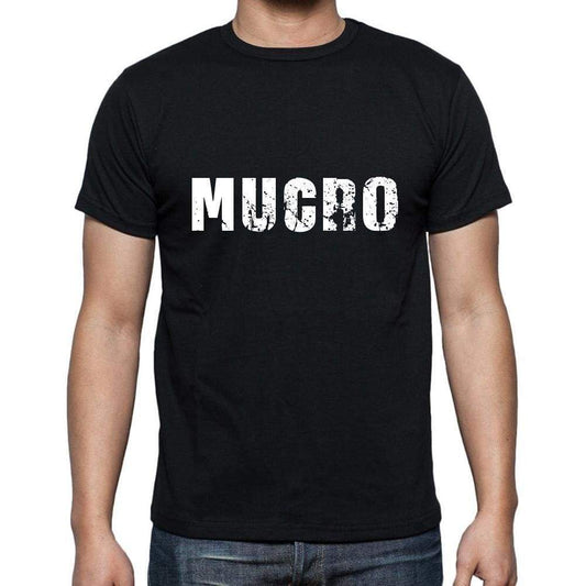 Mucro Mens Short Sleeve Round Neck T-Shirt 5 Letters Black Word 00006 - Casual