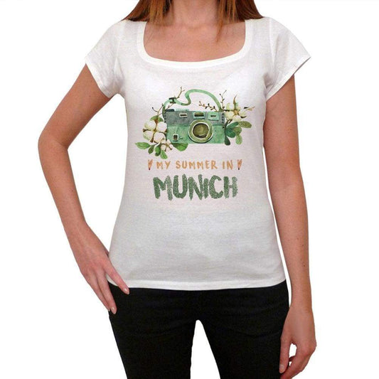 Munich Womens Short Sleeve Round Neck T-Shirt 00073 - Casual