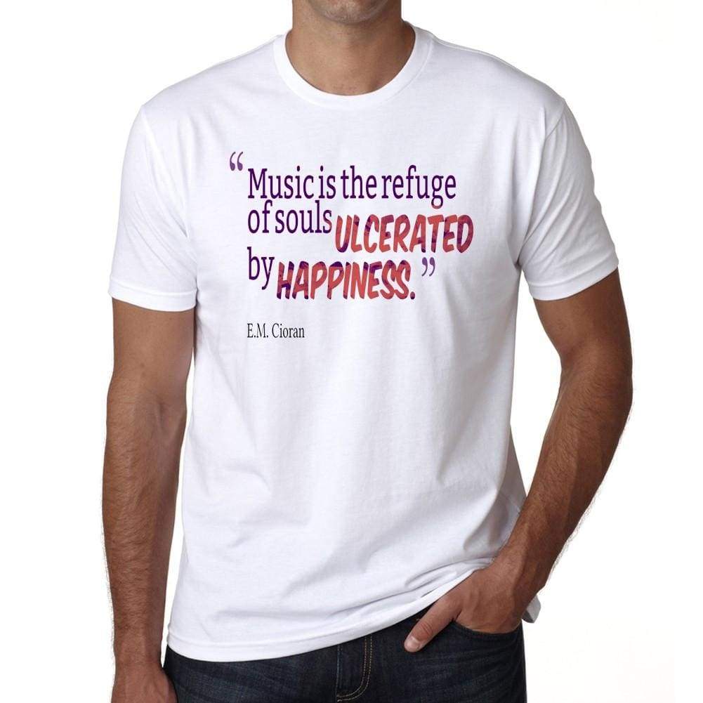 Music Is The Mens White Tee 100% Cotton 00169