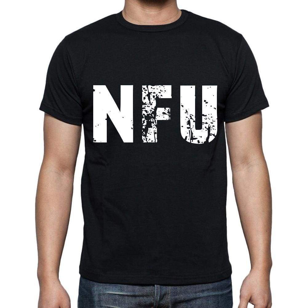 Nfu Men T Shirts Short Sleeve T Shirts Men Tee Shirts For Men Cotton Black 3 Letters - Casual
