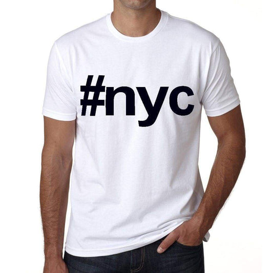 Nyc Hashtag Mens Short Sleeve Round Neck T-Shirt 00076