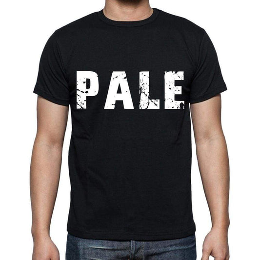 Pale Mens Short Sleeve Round Neck T-Shirt Black T-Shirt En