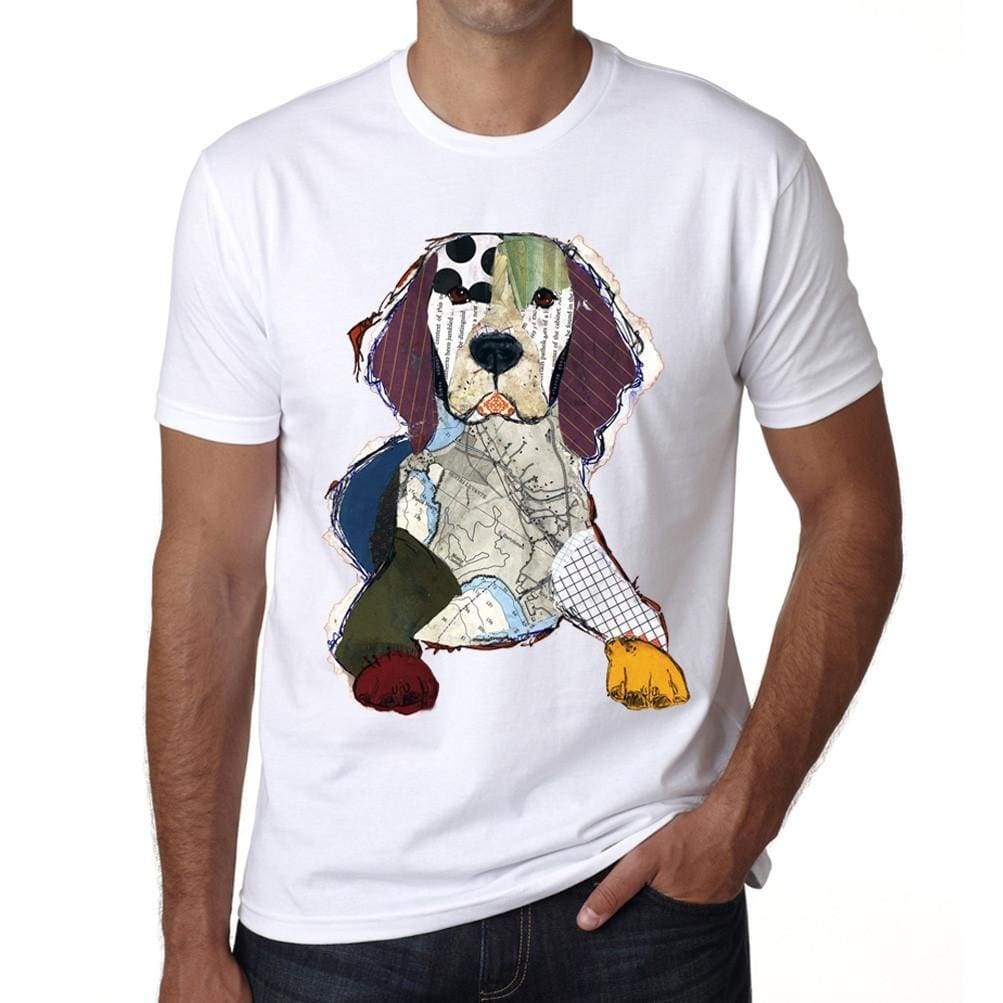 Paper Colored Dog 1 For Mens Short Sleeve Cotton Tshirt Men T Shirt 00034 - Casual